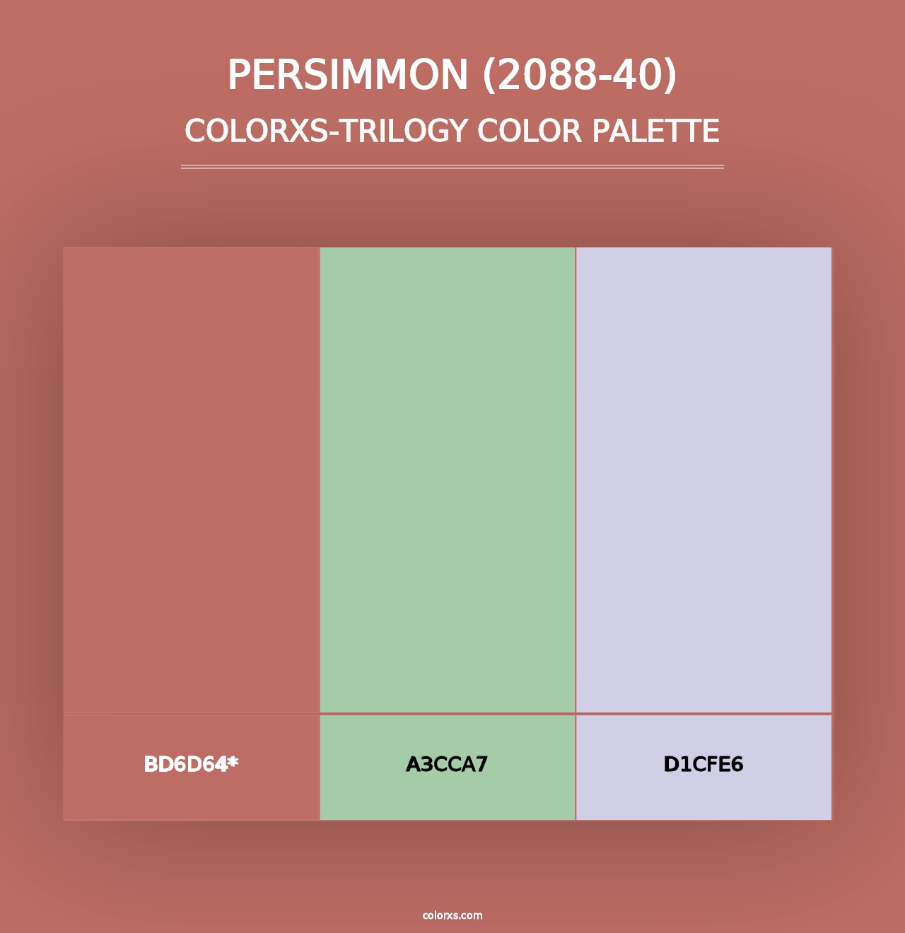 Persimmon (2088-40) - Colorxs Trilogy Palette