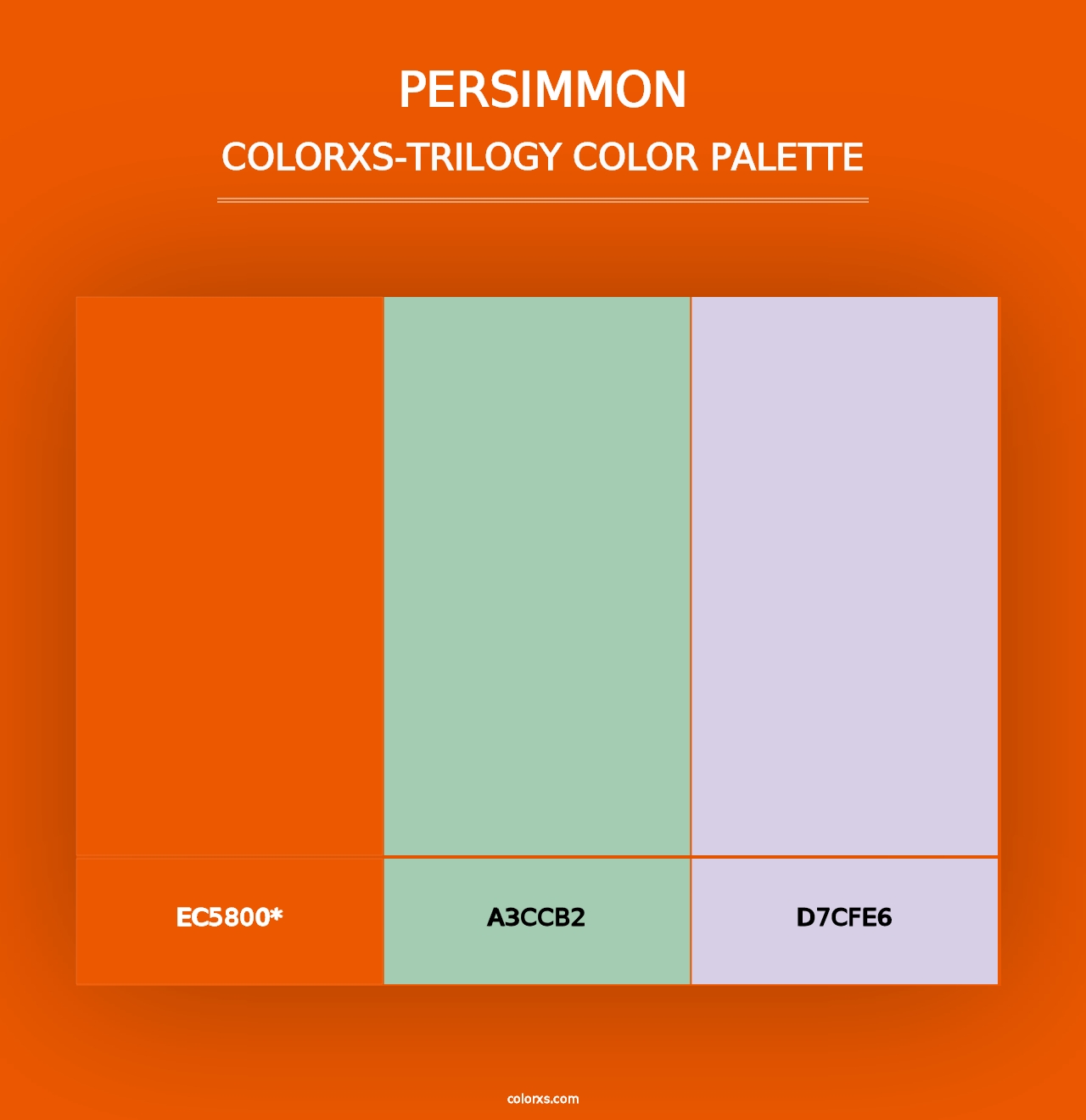 Persimmon - Colorxs Trilogy Palette