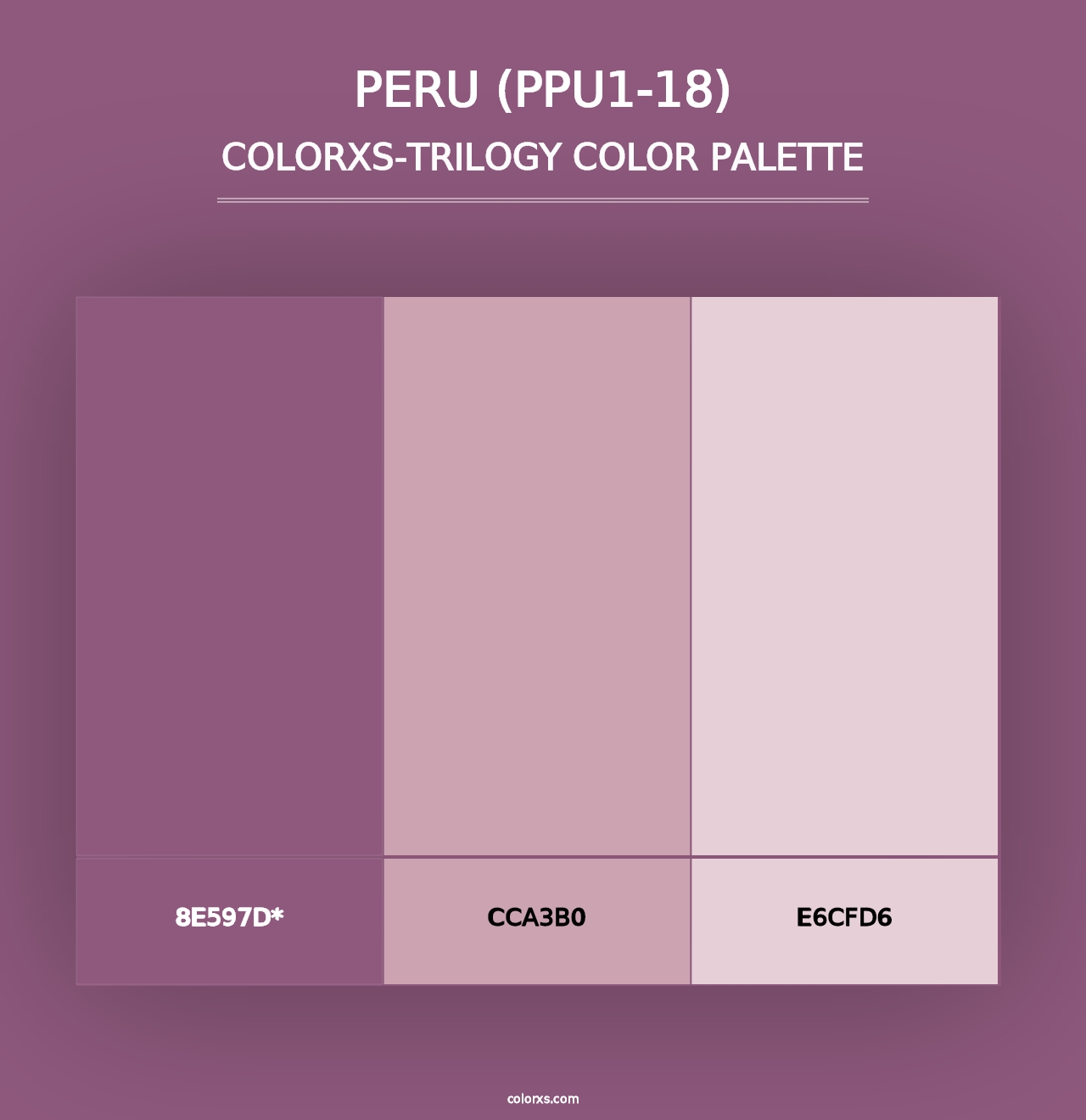 Peru (PPU1-18) - Colorxs Trilogy Palette