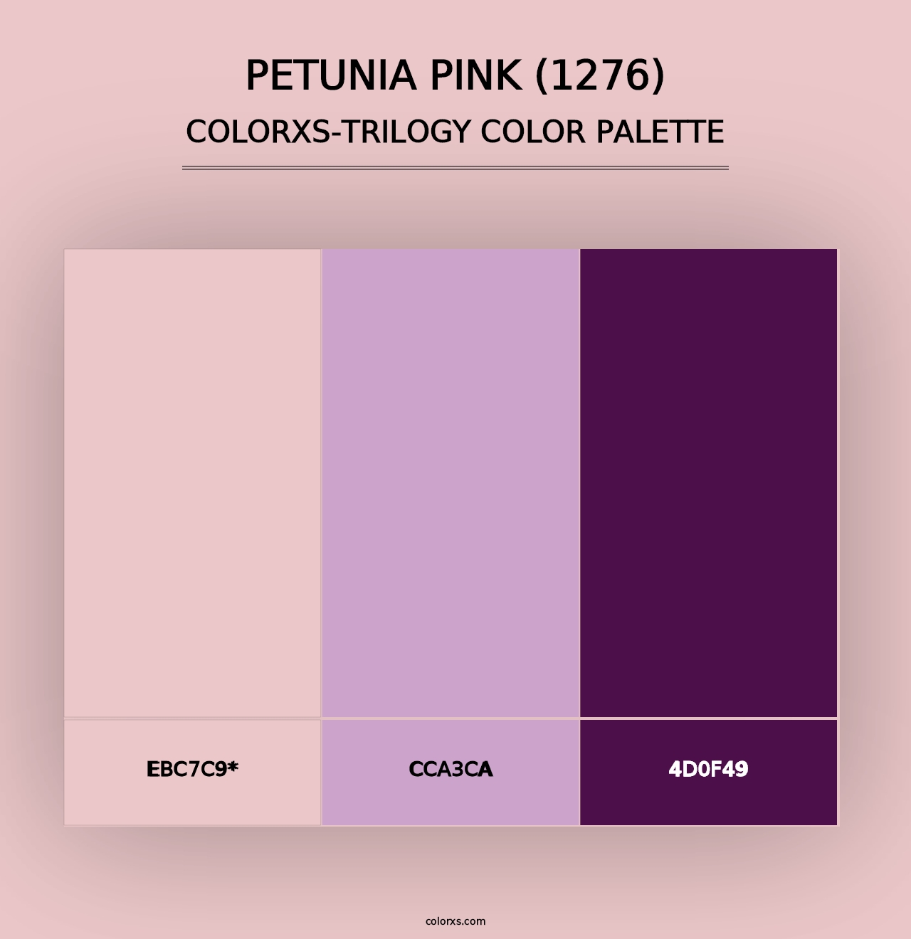 Petunia Pink (1276) - Colorxs Trilogy Palette