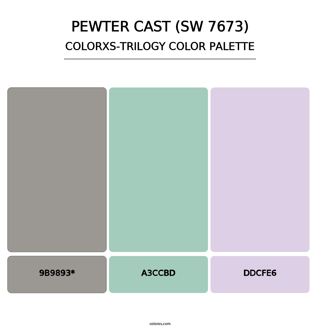 Pewter Cast (SW 7673) - Colorxs Trilogy Palette