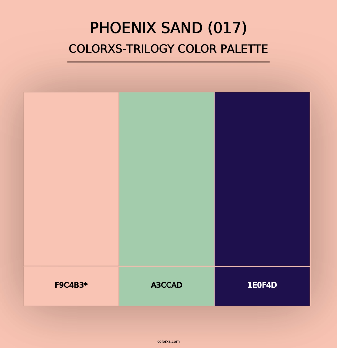 Phoenix Sand (017) - Colorxs Trilogy Palette