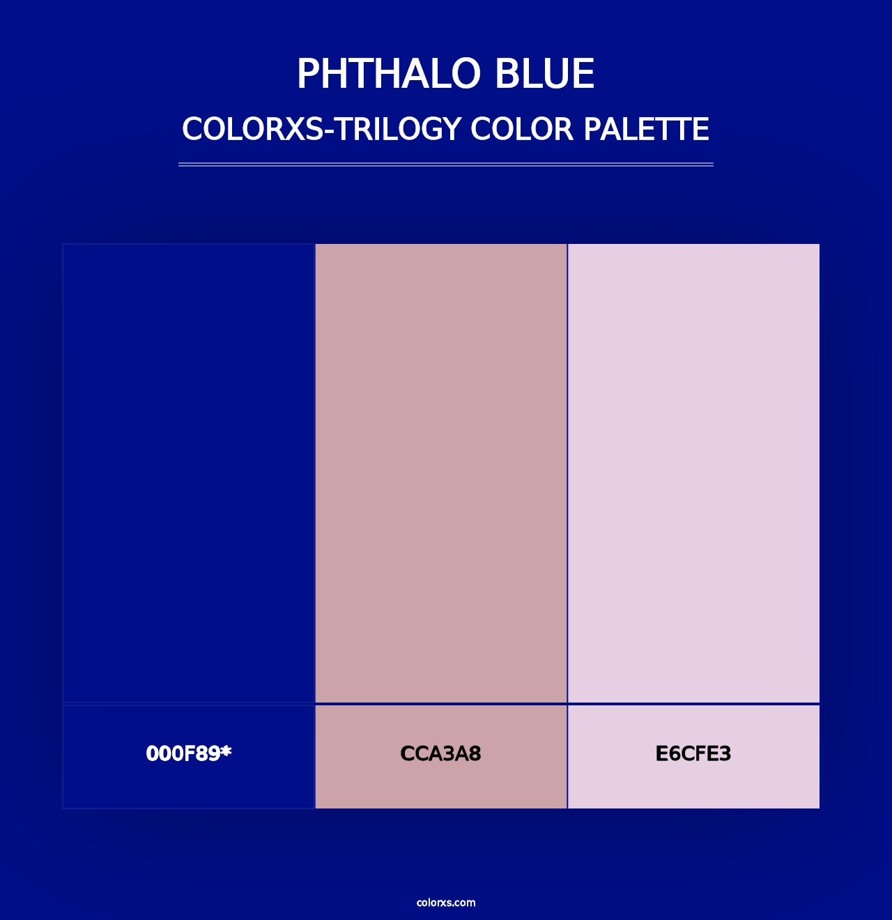 Phthalo Blue - Colorxs Trilogy Palette