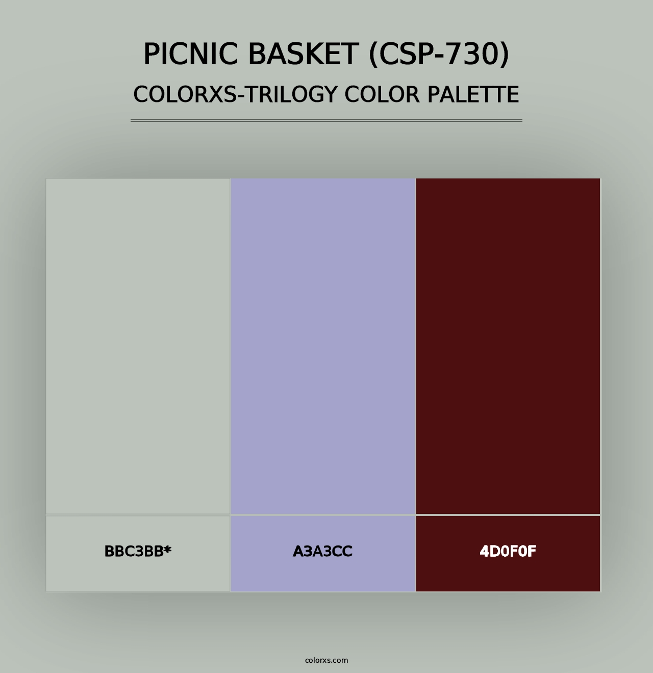 Picnic Basket (CSP-730) - Colorxs Trilogy Palette