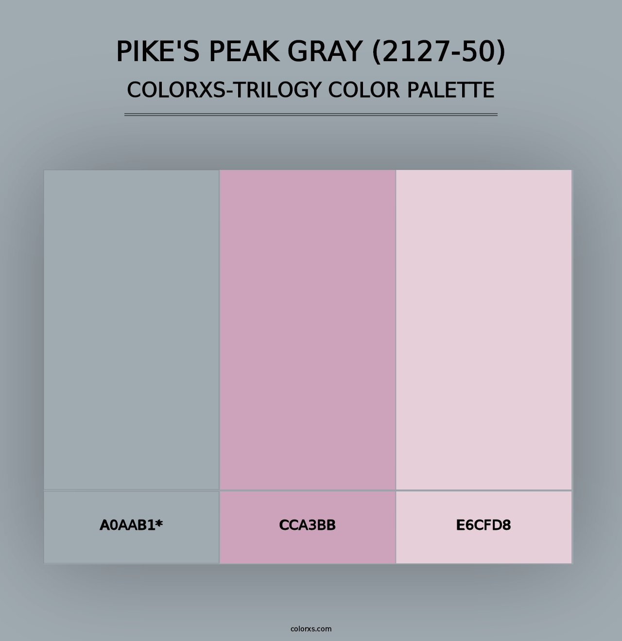 Pike's Peak Gray (2127-50) - Colorxs Trilogy Palette