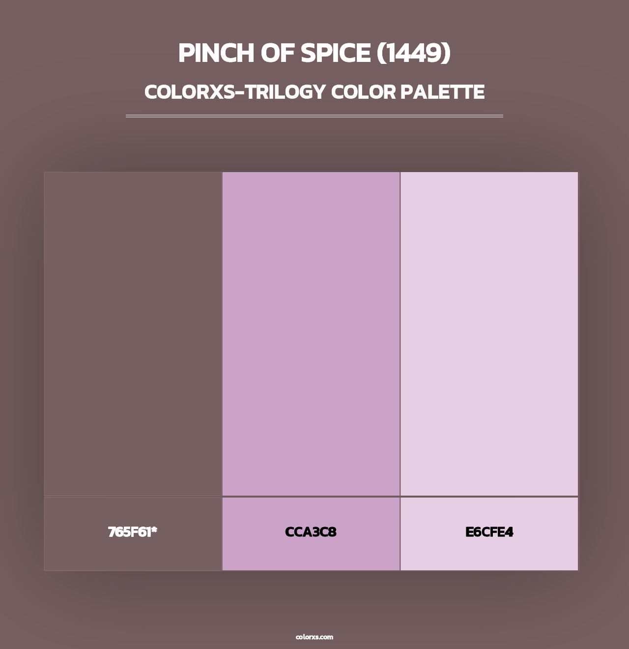 Pinch of Spice (1449) - Colorxs Trilogy Palette