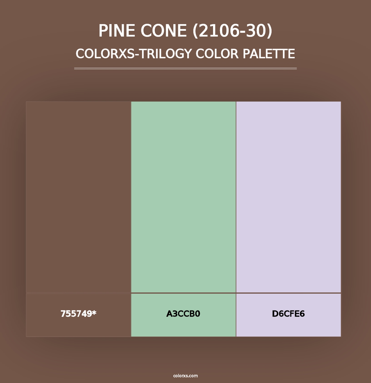 Pine Cone (2106-30) - Colorxs Trilogy Palette