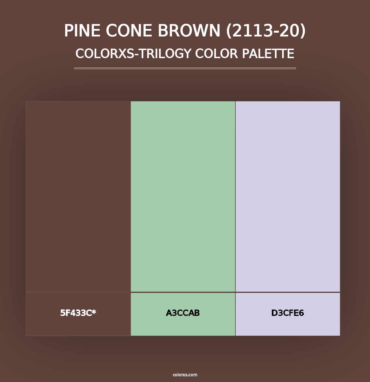 Pine Cone Brown (2113-20) - Colorxs Trilogy Palette