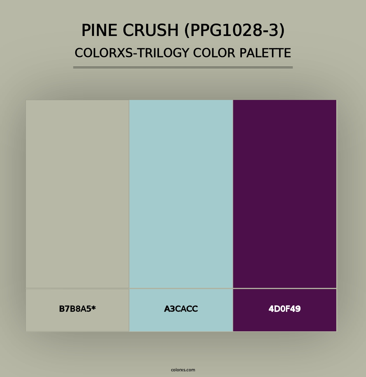 Pine Crush (PPG1028-3) - Colorxs Trilogy Palette