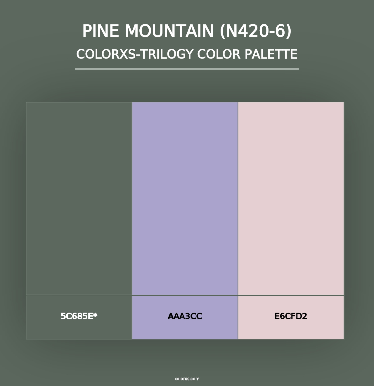 Pine Mountain (N420-6) - Colorxs Trilogy Palette