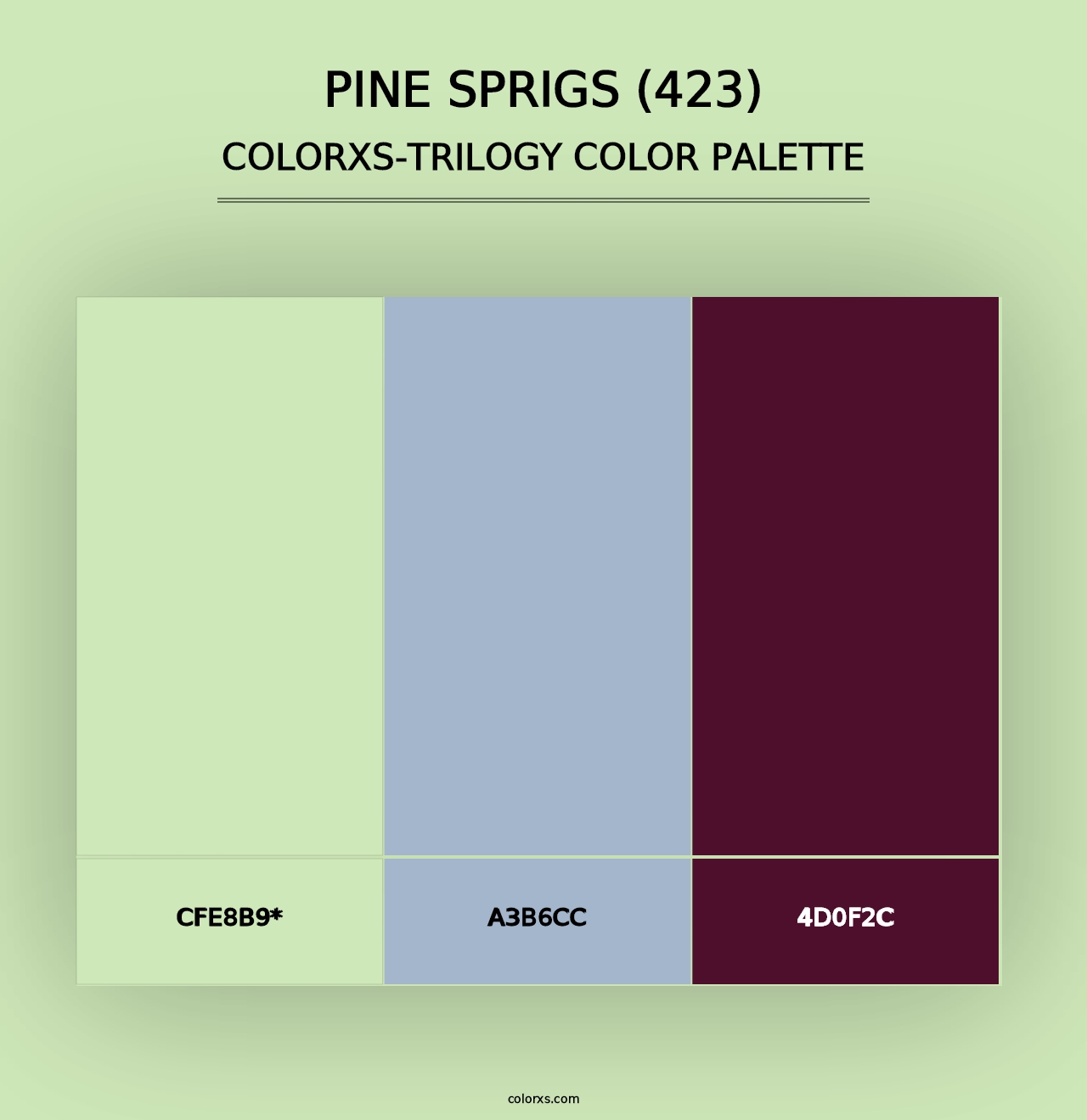 Pine Sprigs (423) - Colorxs Trilogy Palette