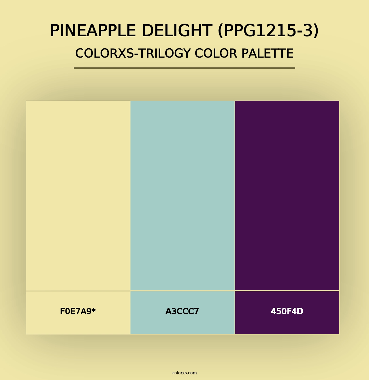 Pineapple Delight (PPG1215-3) - Colorxs Trilogy Palette