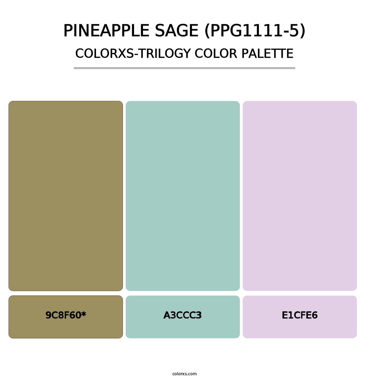 Pineapple Sage (PPG1111-5) - Colorxs Trilogy Palette