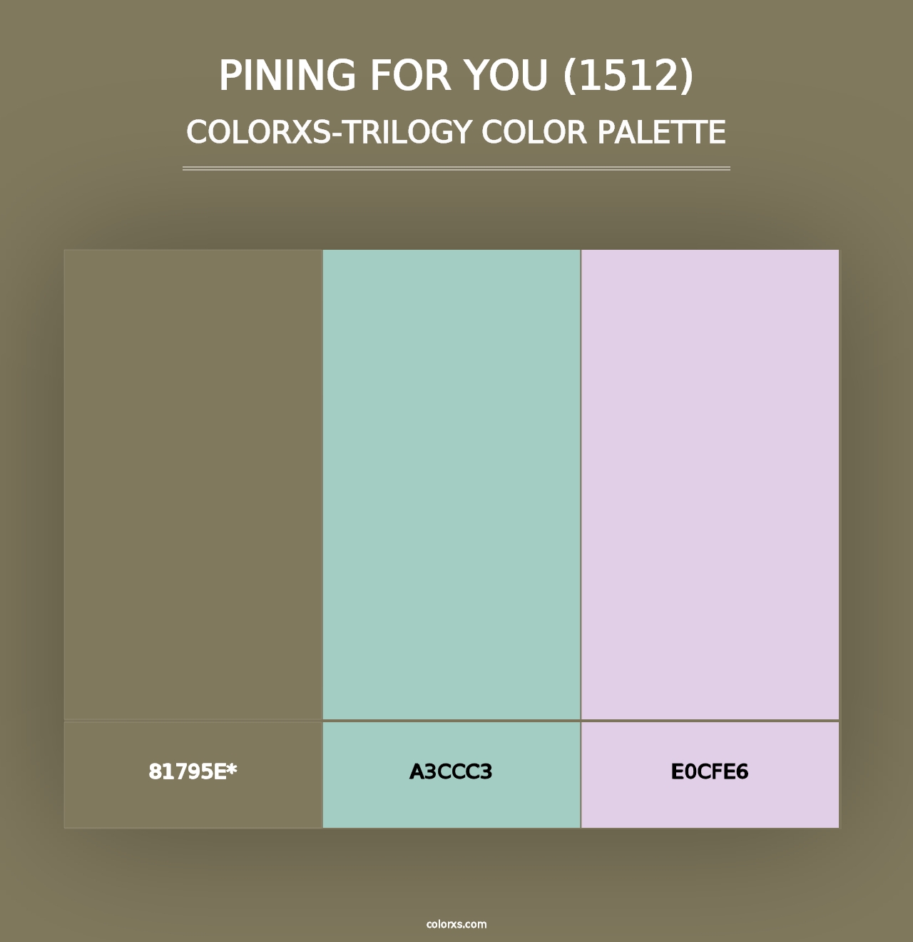 Pining for You (1512) - Colorxs Trilogy Palette