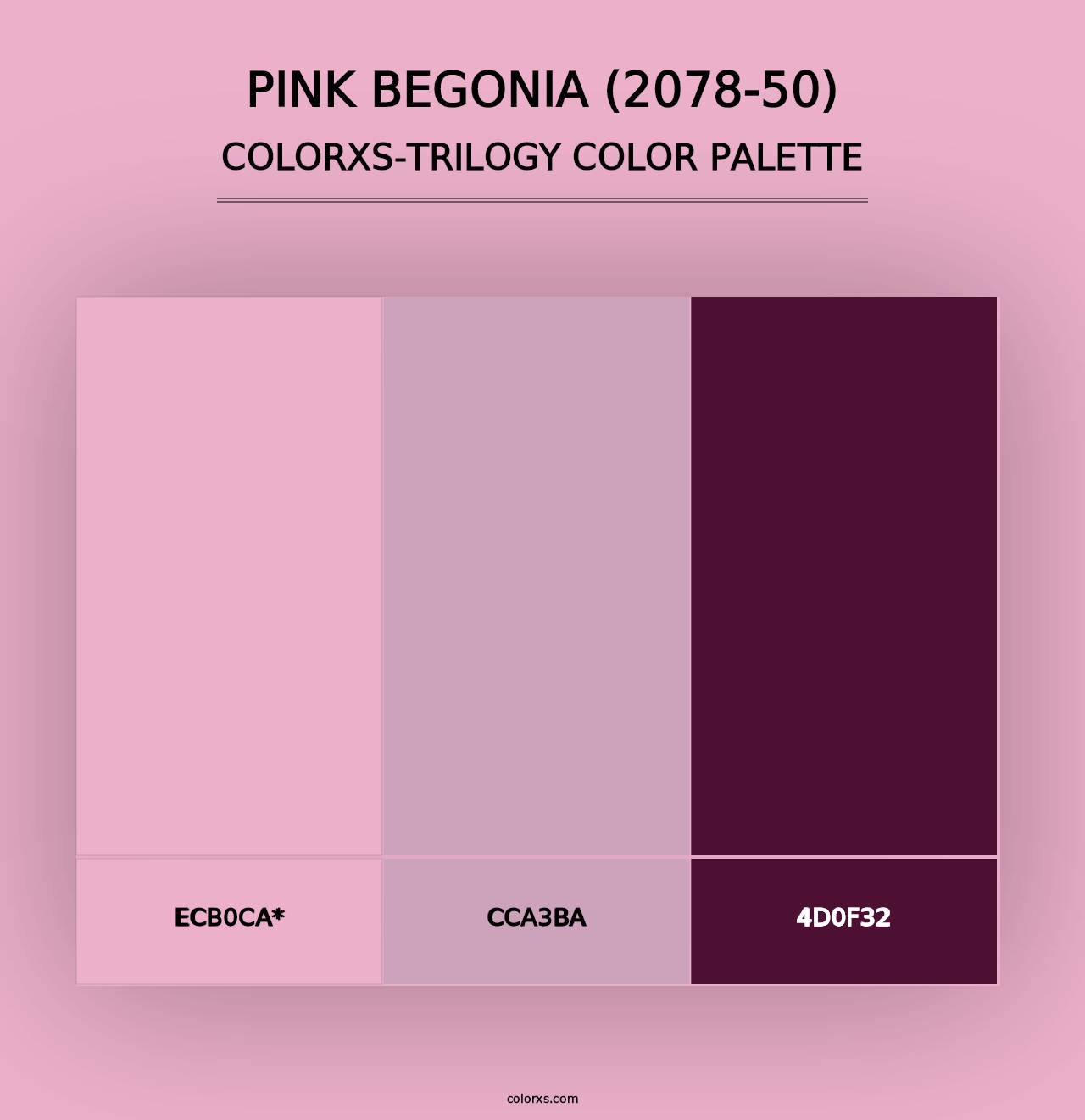 Pink Begonia (2078-50) - Colorxs Trilogy Palette