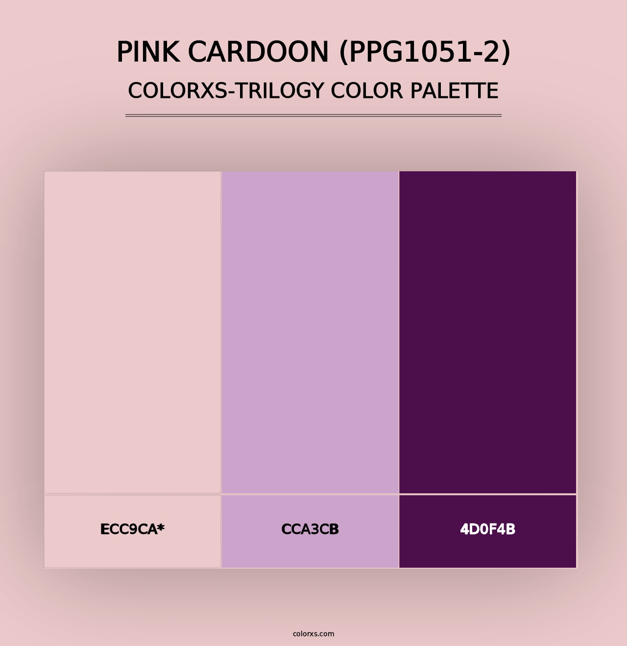 Pink Cardoon (PPG1051-2) - Colorxs Trilogy Palette