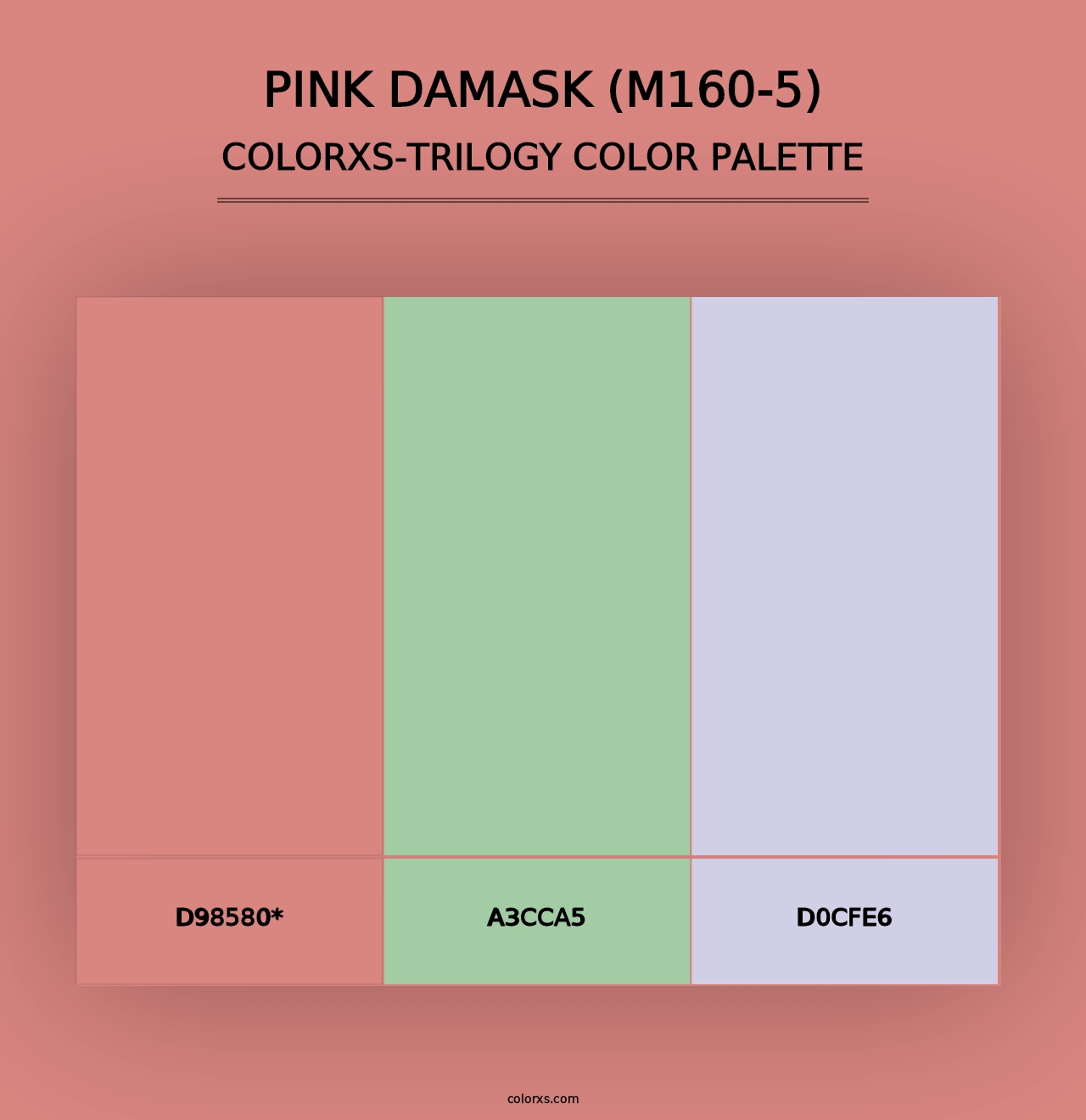 Pink Damask (M160-5) - Colorxs Trilogy Palette