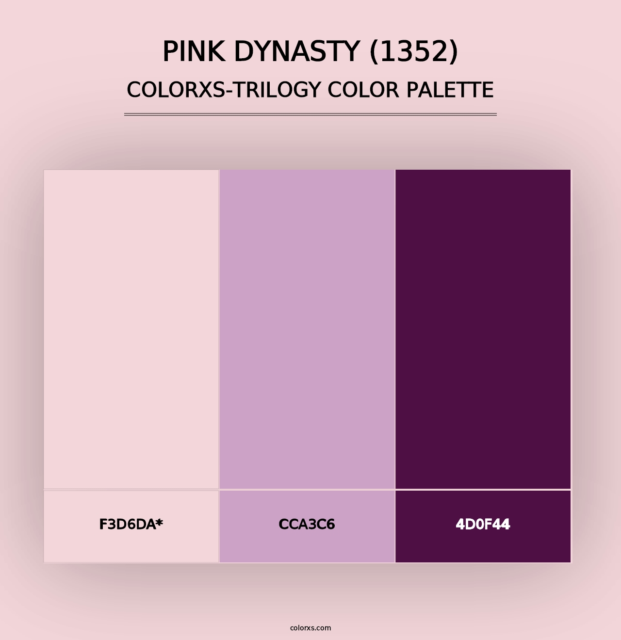 Pink Dynasty (1352) - Colorxs Trilogy Palette