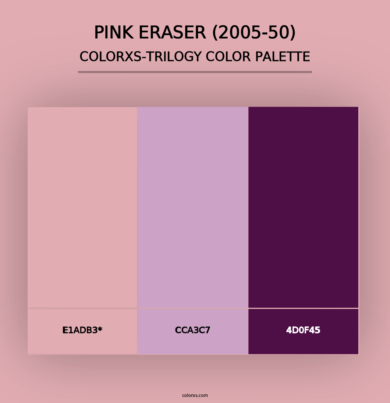 Pink Eraser (2005-50) - Colorxs Trilogy Palette