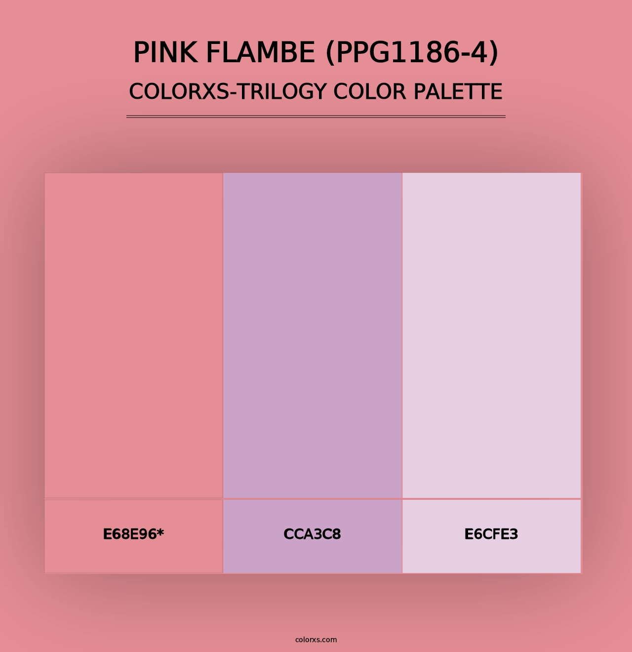 Pink Flambe (PPG1186-4) - Colorxs Trilogy Palette