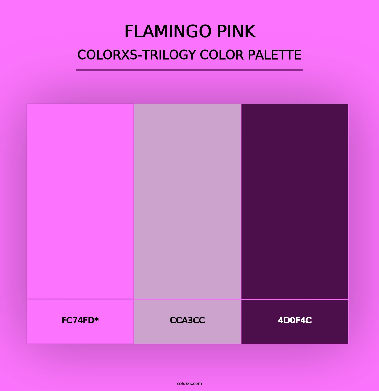 Flamingo Pink - Colorxs Trilogy Palette