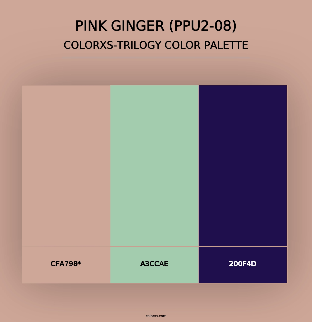 Pink Ginger (PPU2-08) - Colorxs Trilogy Palette