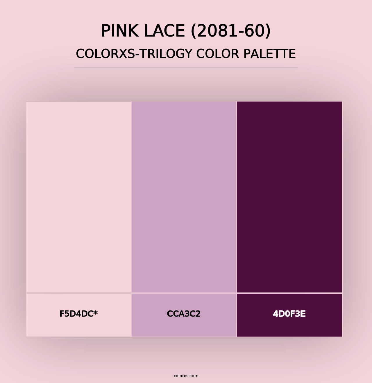 Pink Lace (2081-60) - Colorxs Trilogy Palette