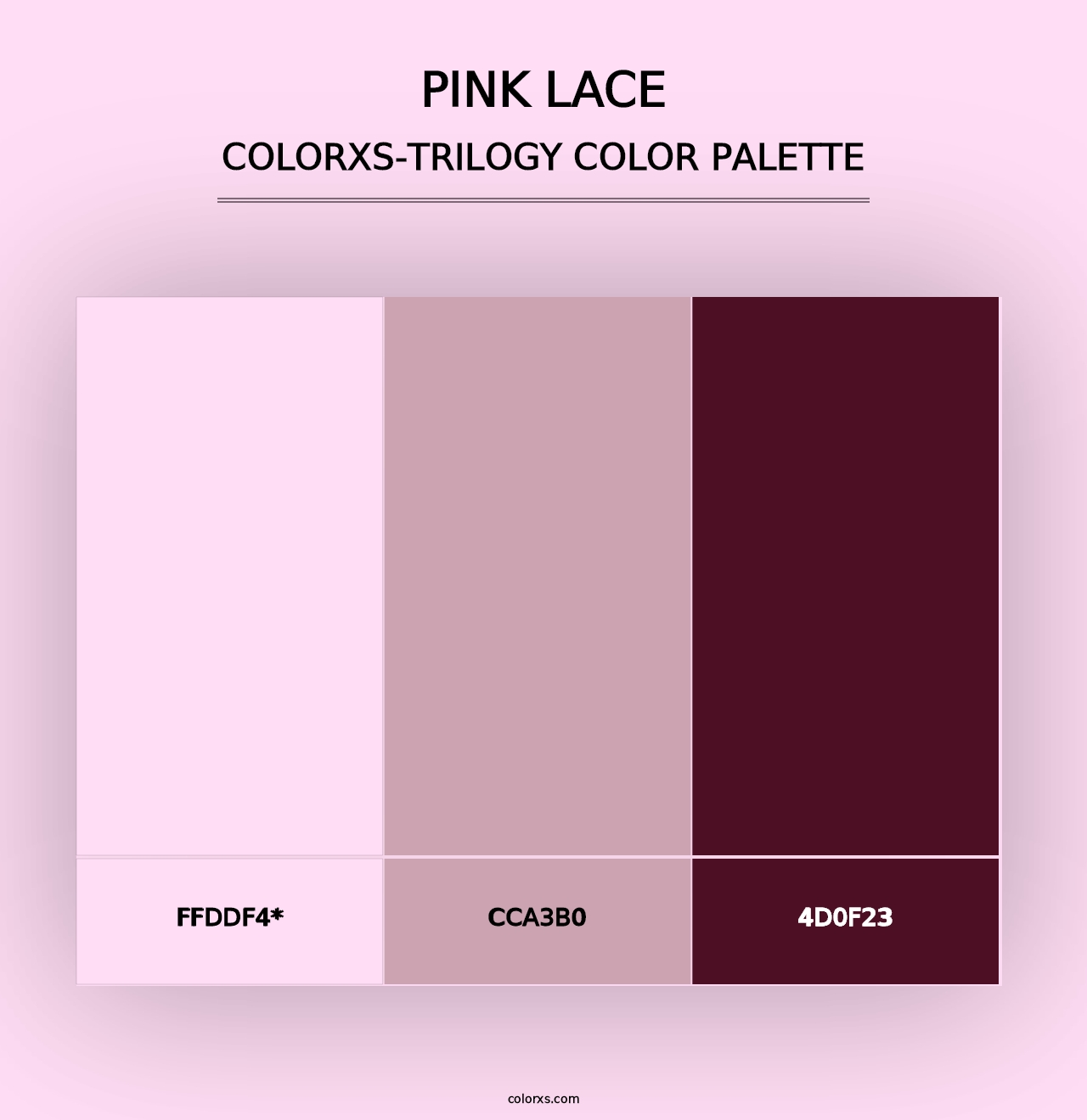 Pink Lace - Colorxs Trilogy Palette