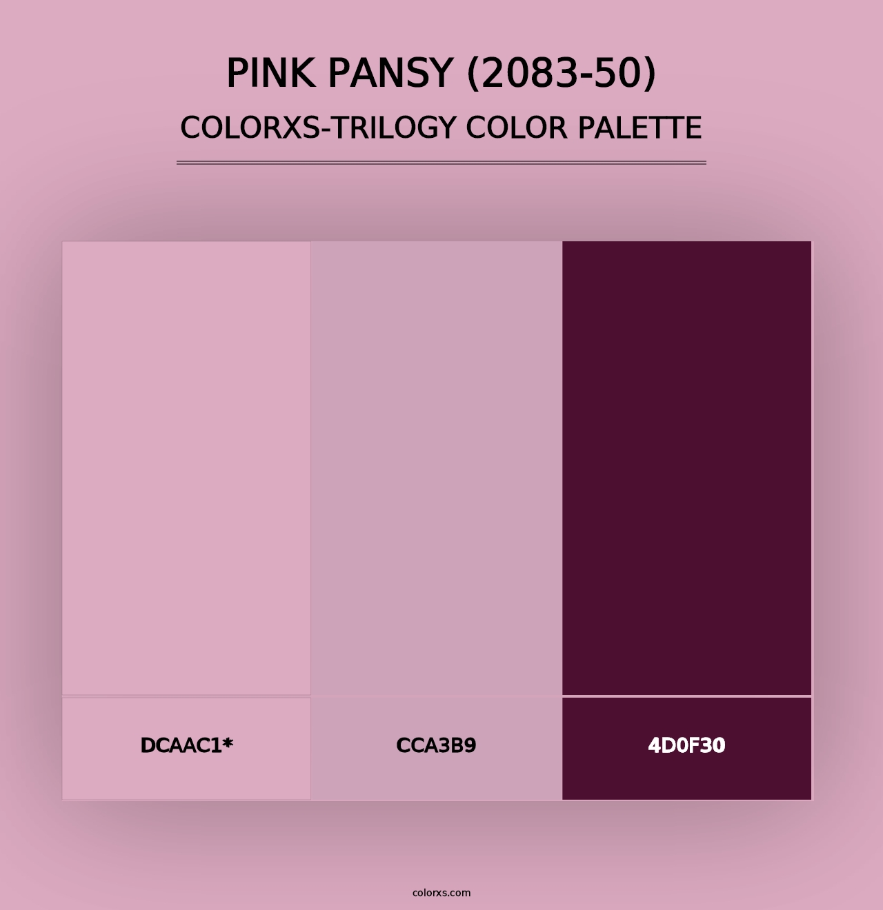 Pink Pansy (2083-50) - Colorxs Trilogy Palette