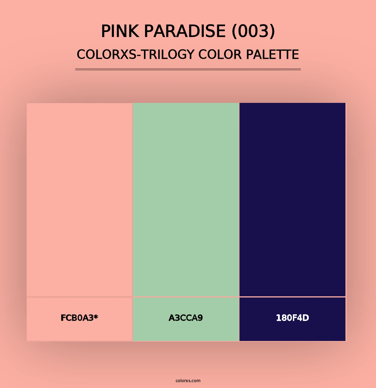 Pink Paradise (003) - Colorxs Trilogy Palette