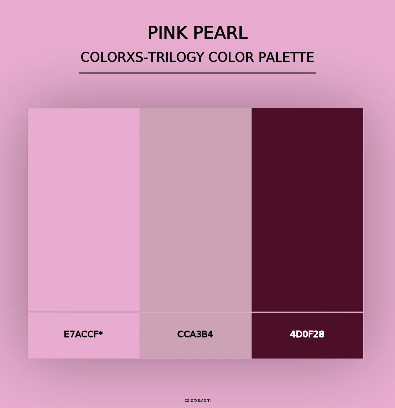 Pink Pearl - Colorxs Trilogy Palette