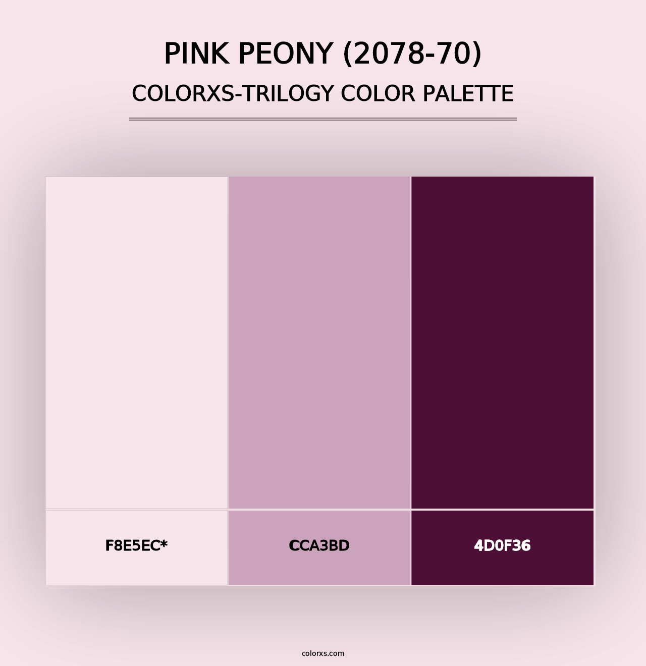 Pink Peony (2078-70) - Colorxs Trilogy Palette