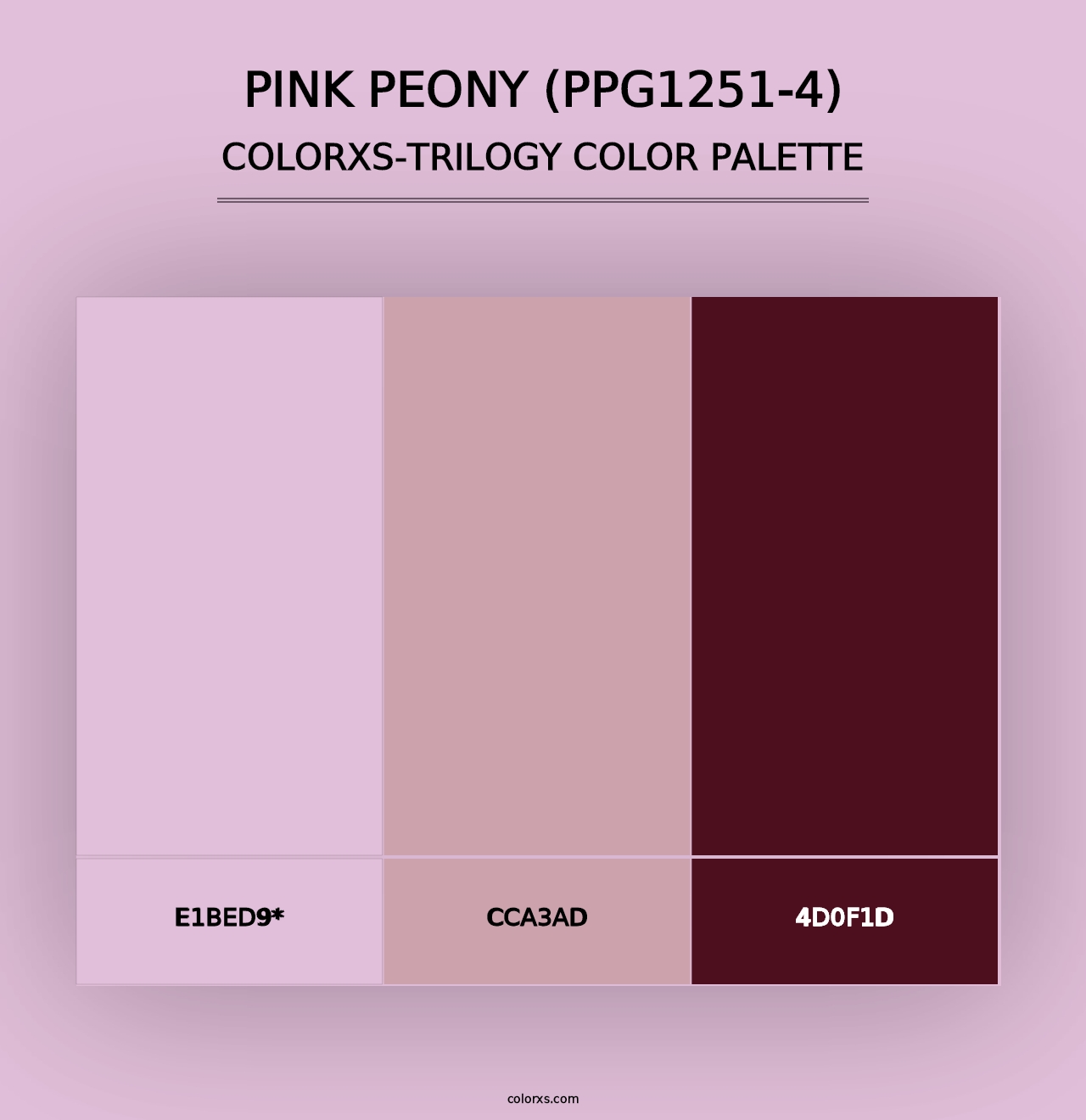 Pink Peony (PPG1251-4) - Colorxs Trilogy Palette