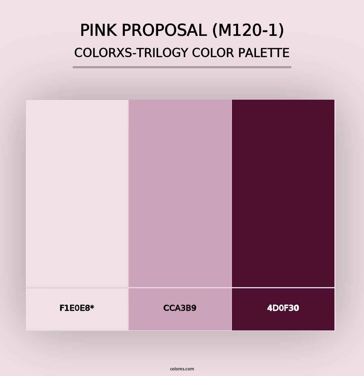 Pink Proposal (M120-1) - Colorxs Trilogy Palette