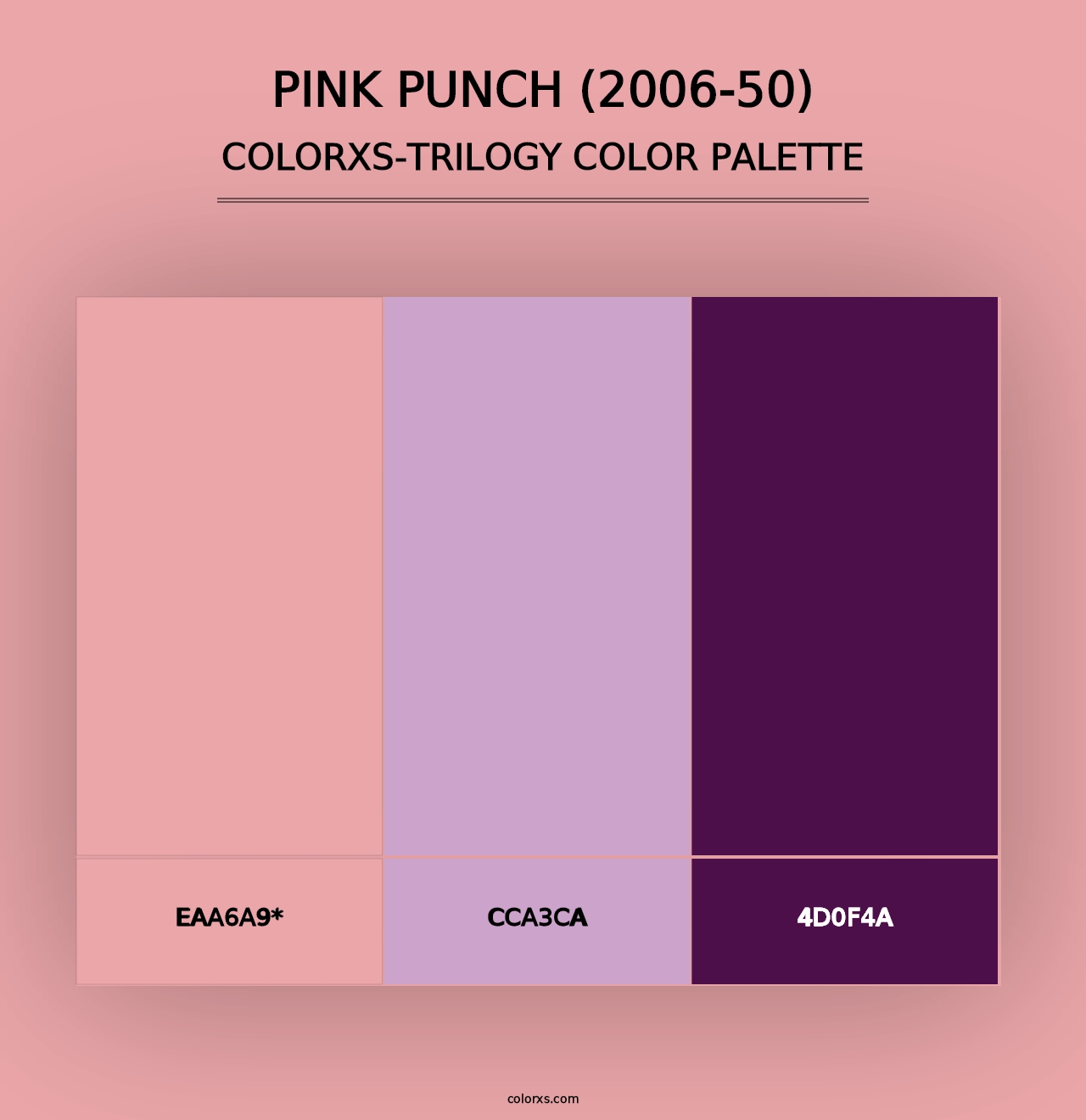 Pink Punch (2006-50) - Colorxs Trilogy Palette