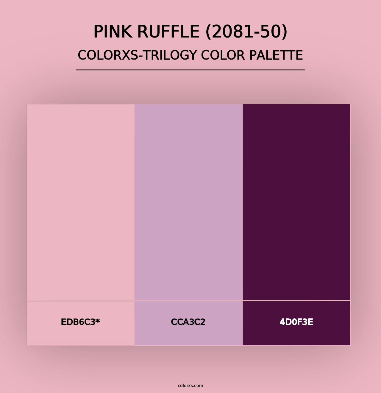 Pink Ruffle (2081-50) - Colorxs Trilogy Palette