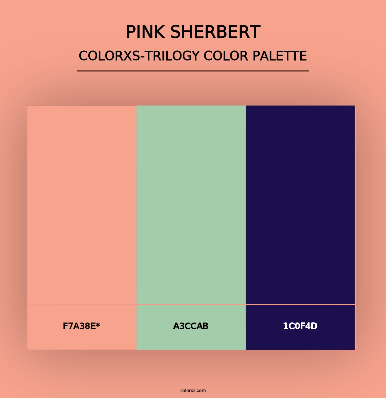 Pink Sherbert - Colorxs Trilogy Palette