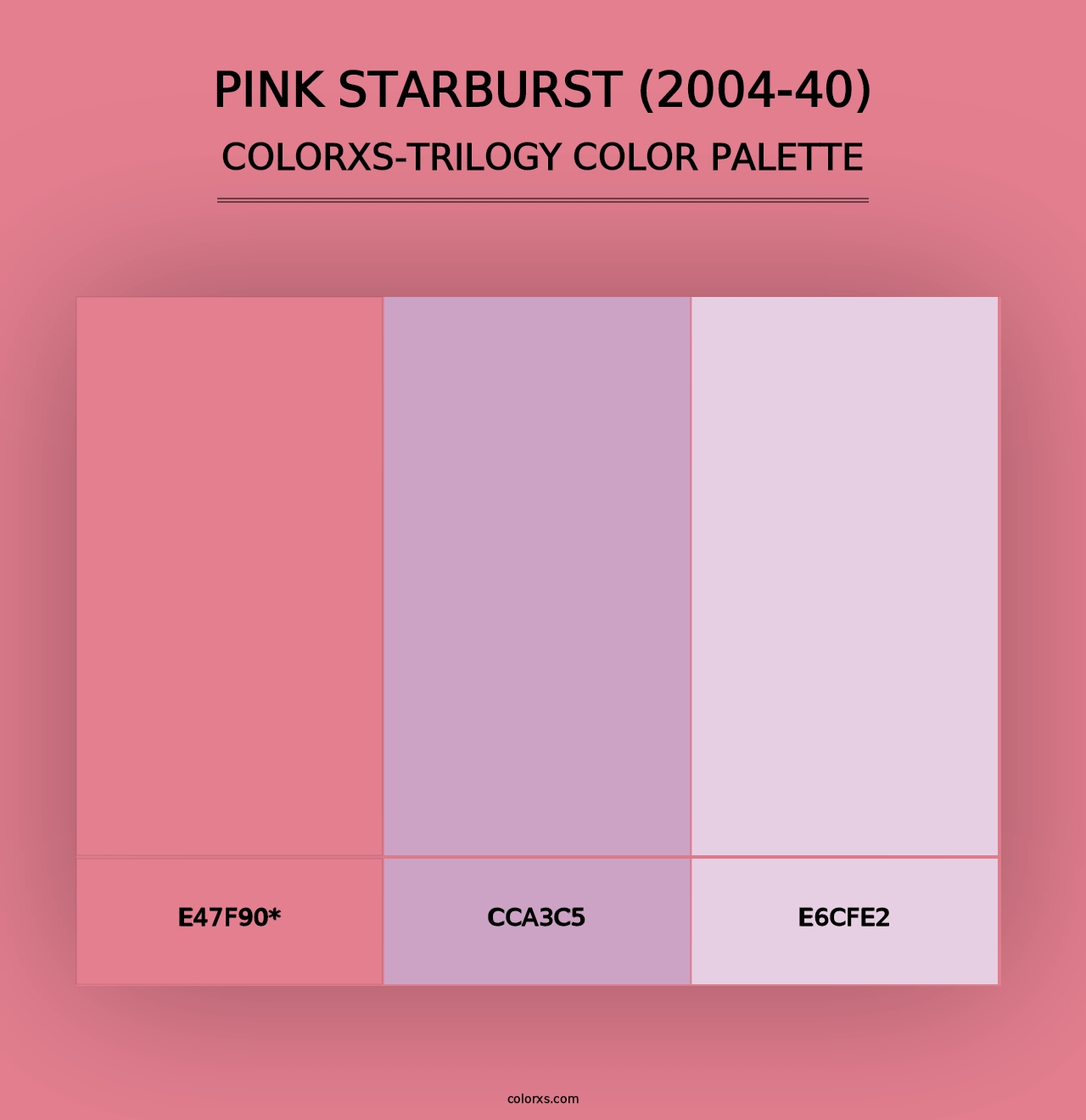 Pink Starburst (2004-40) - Colorxs Trilogy Palette