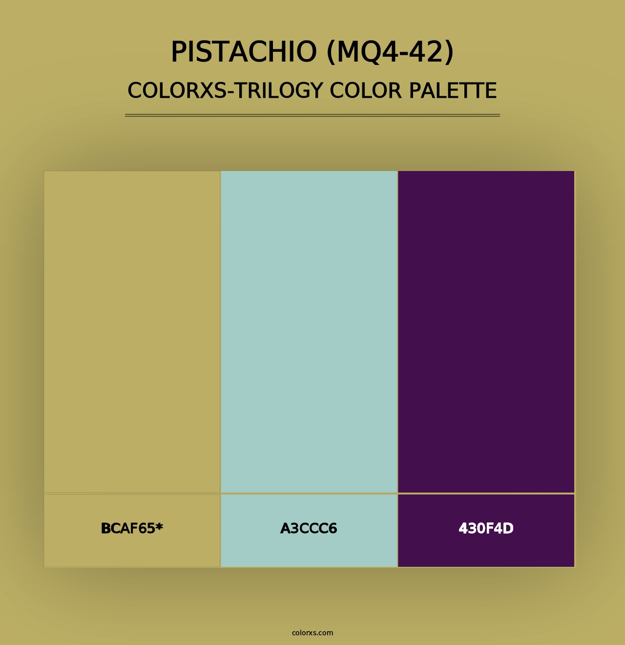 Pistachio (MQ4-42) - Colorxs Trilogy Palette