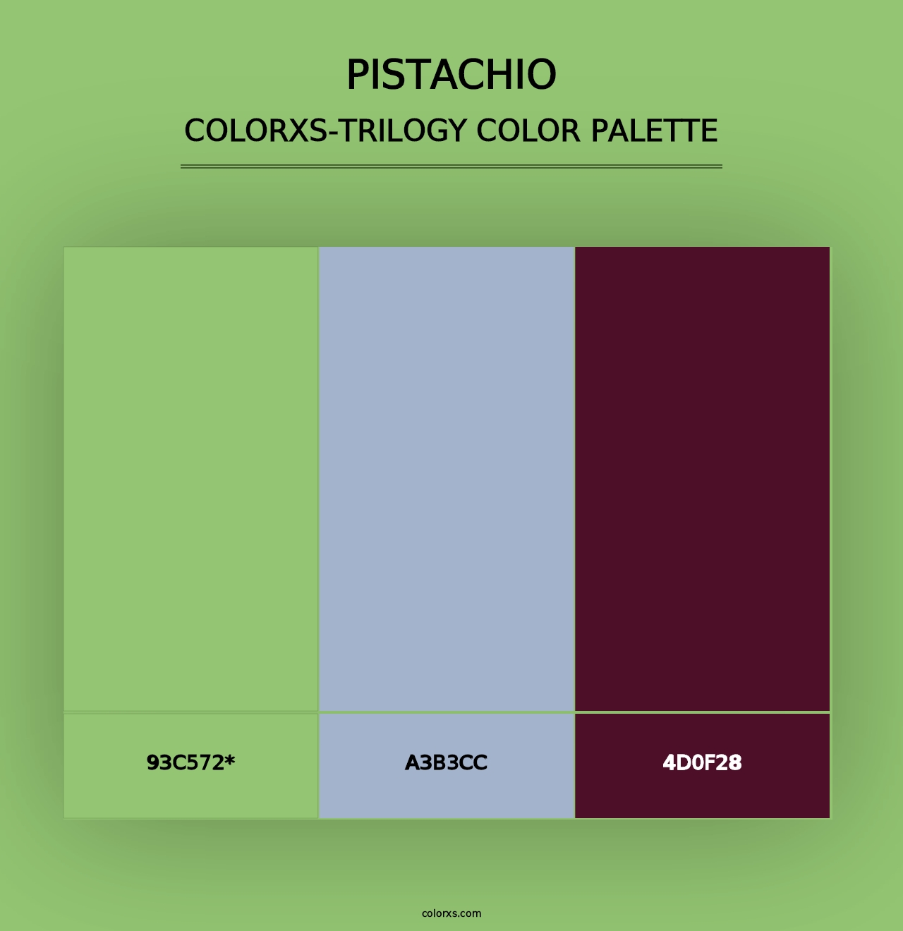 Pistachio - Colorxs Trilogy Palette