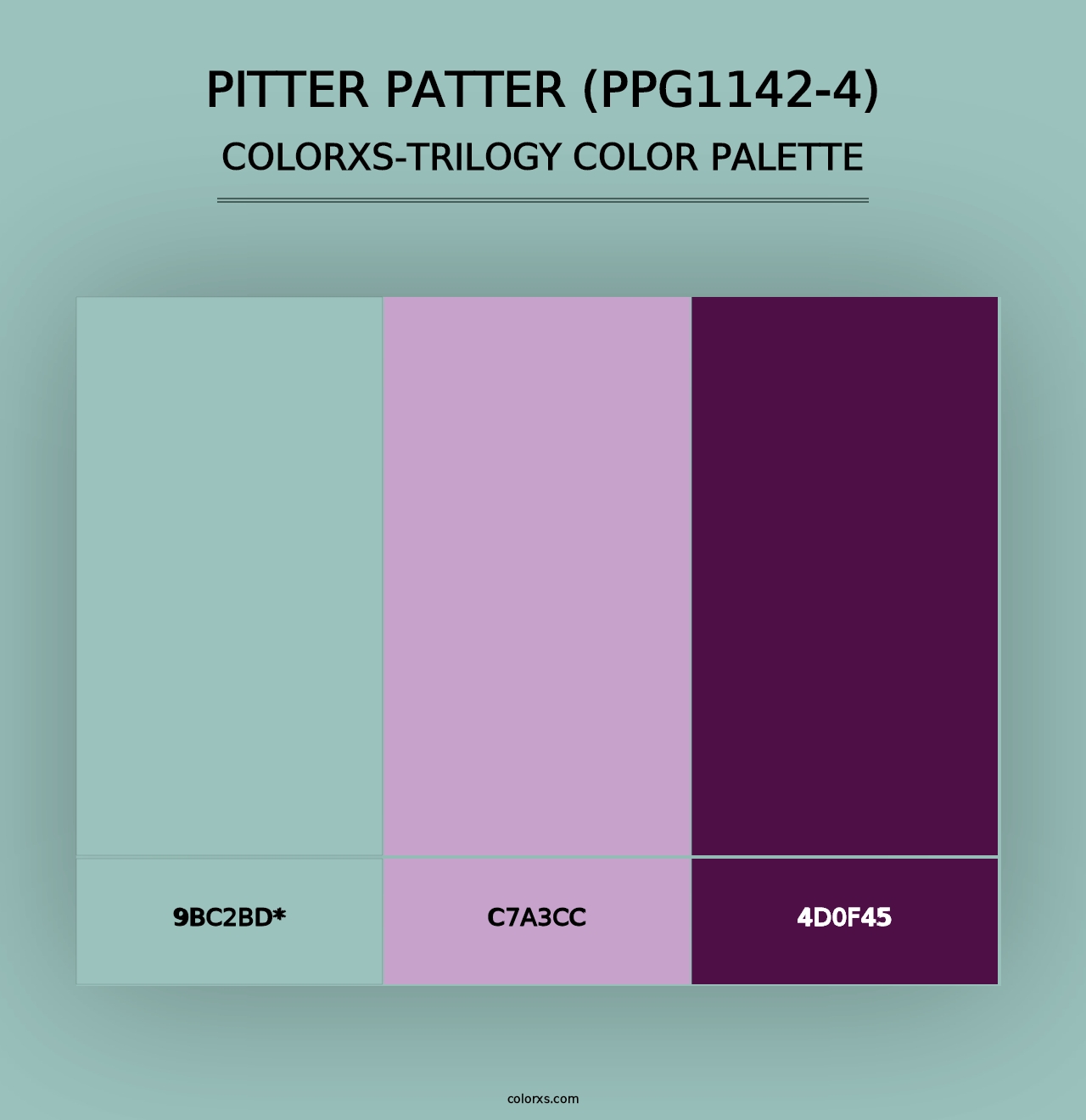 Pitter Patter (PPG1142-4) - Colorxs Trilogy Palette