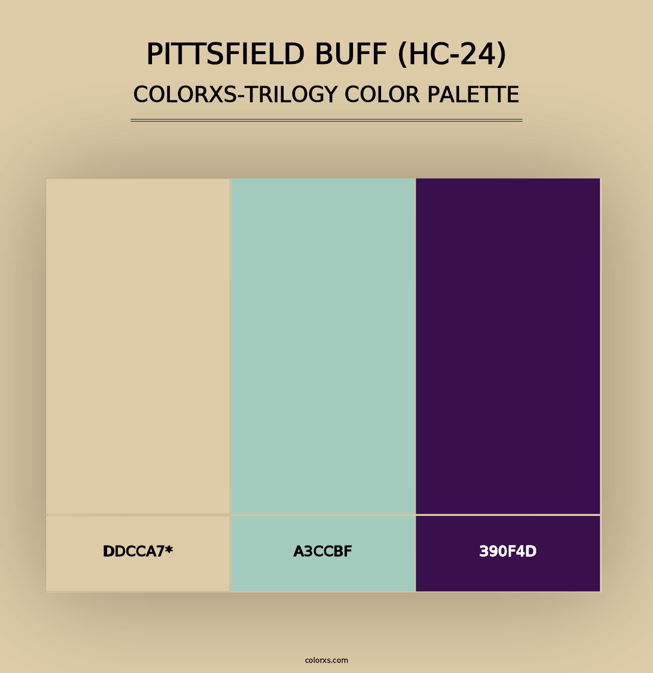 Pittsfield Buff (HC-24) - Colorxs Trilogy Palette