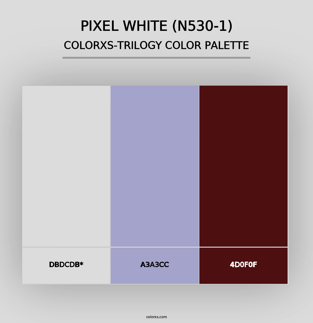 Pixel White (N530-1) - Colorxs Trilogy Palette