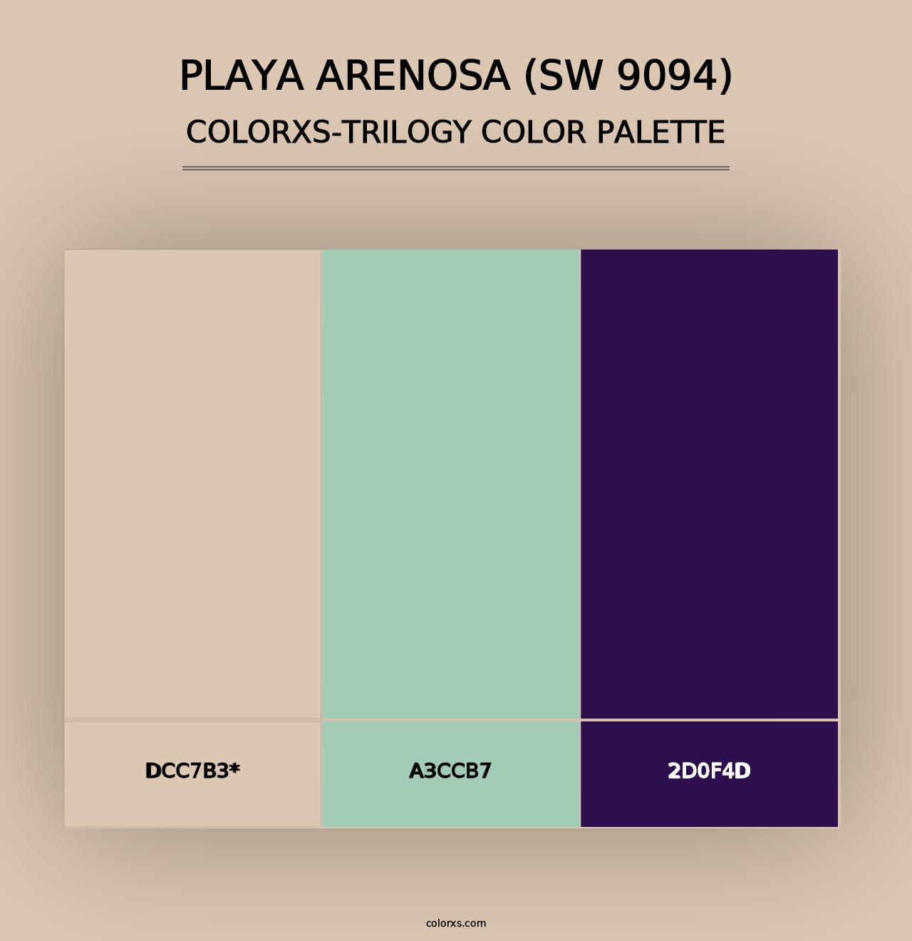 Playa Arenosa (SW 9094) - Colorxs Trilogy Palette