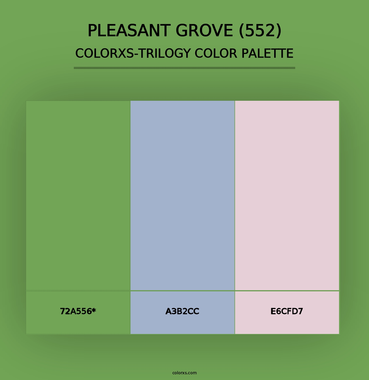 Pleasant Grove (552) - Colorxs Trilogy Palette