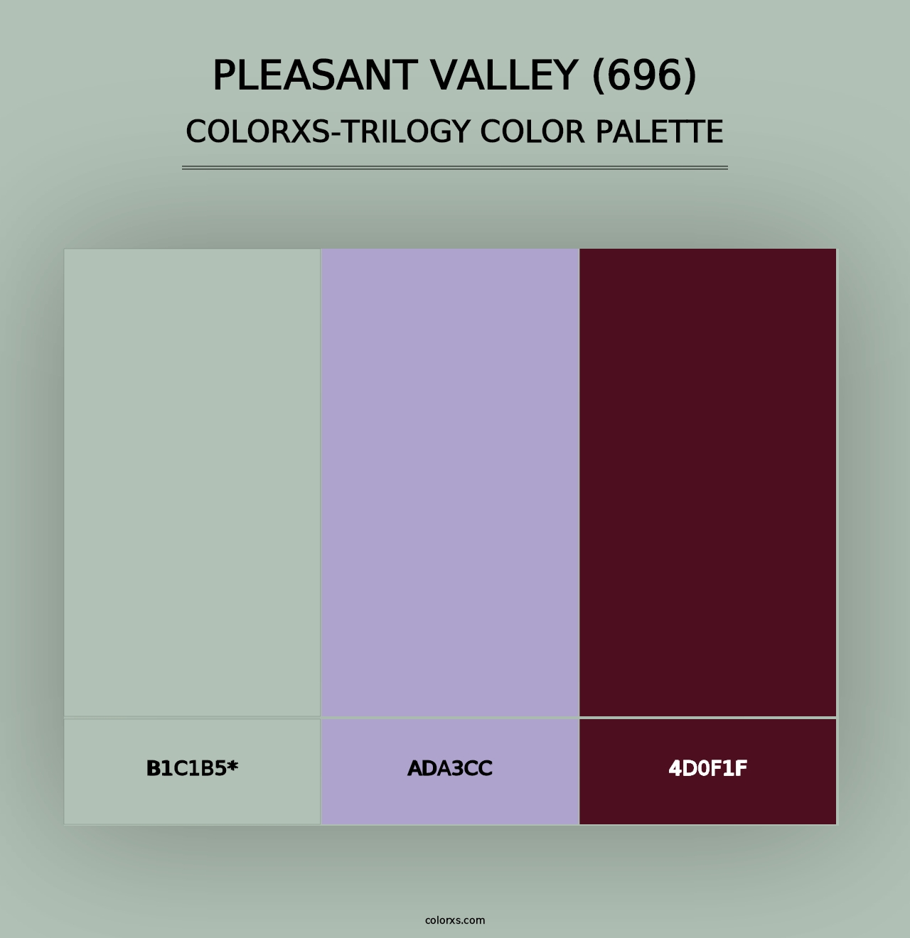 Pleasant Valley (696) - Colorxs Trilogy Palette