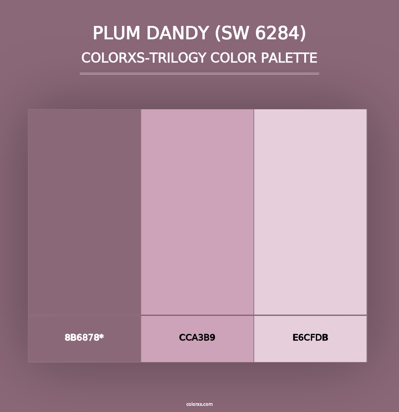 Plum Dandy (SW 6284) - Colorxs Trilogy Palette