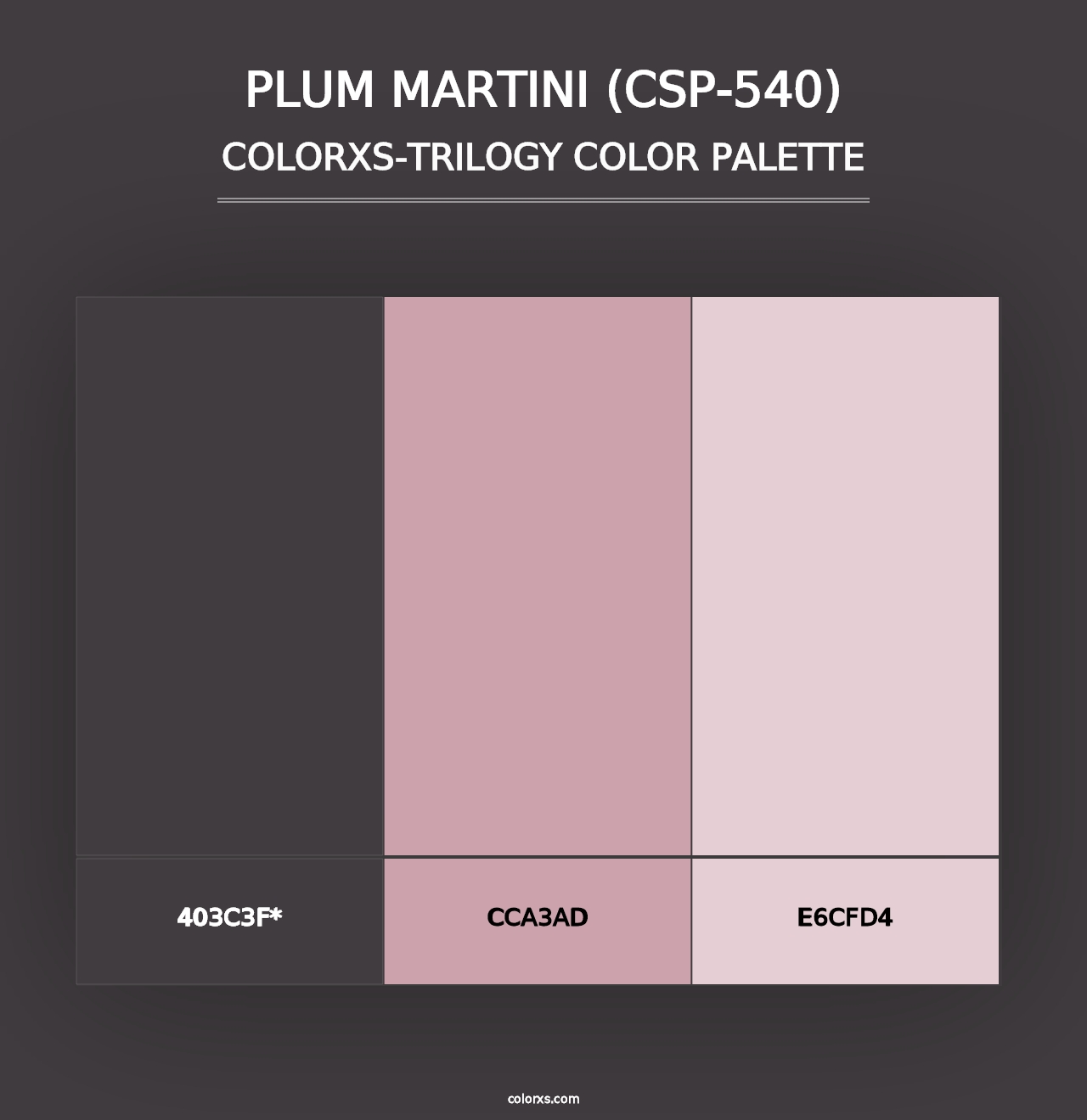 Plum Martini (CSP-540) - Colorxs Trilogy Palette