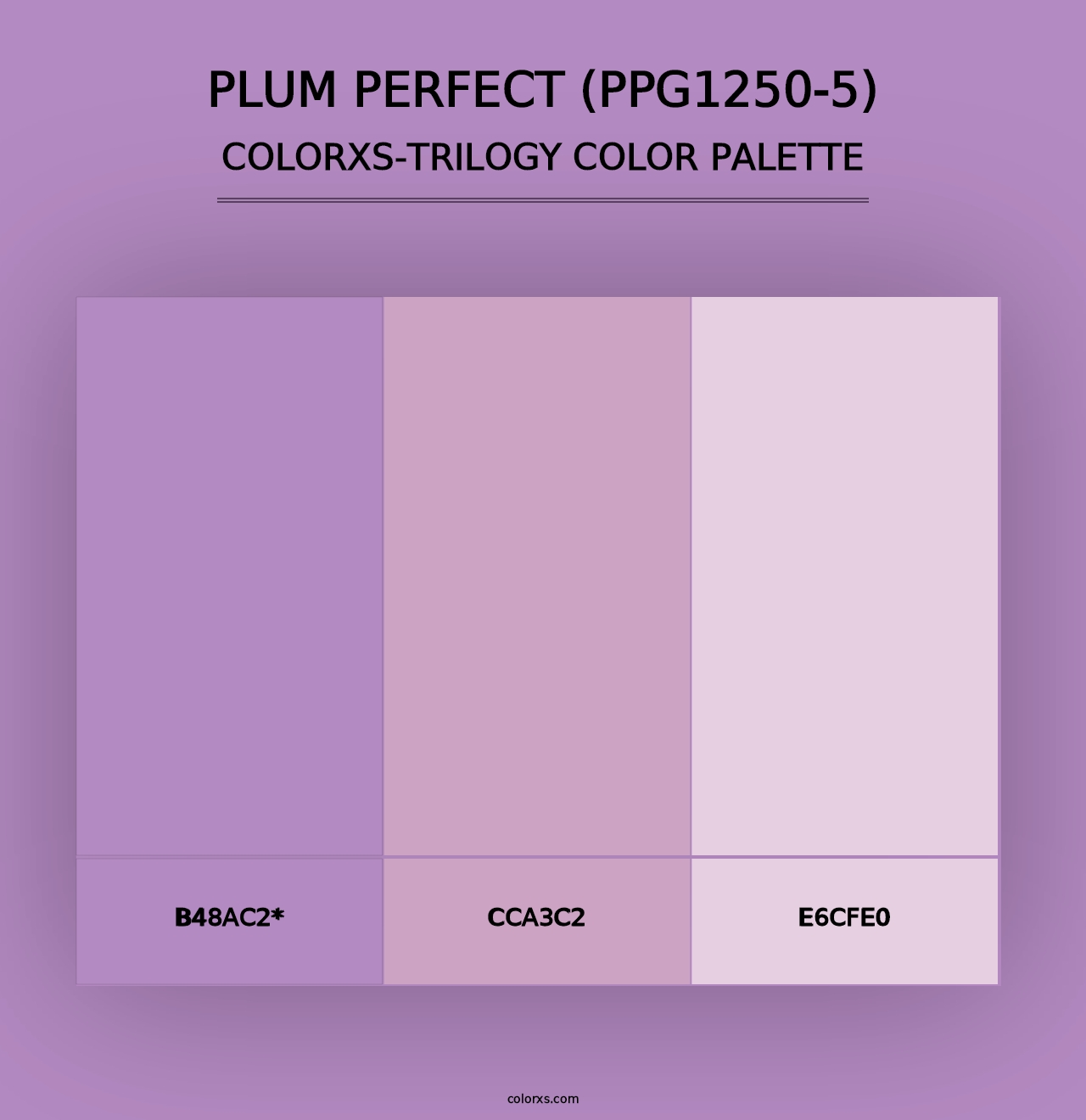 Plum Perfect (PPG1250-5) - Colorxs Trilogy Palette