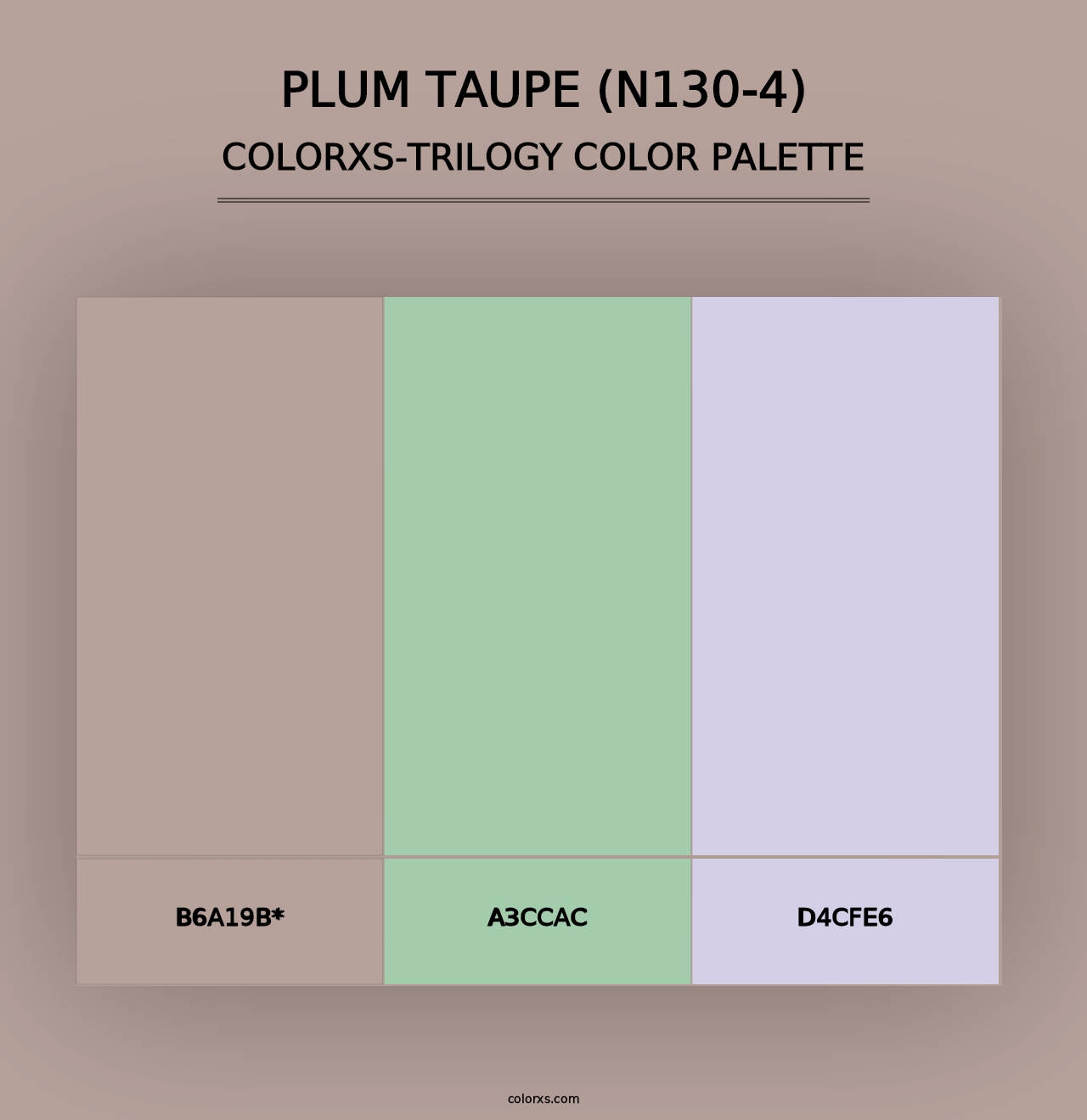 Plum Taupe (N130-4) - Colorxs Trilogy Palette